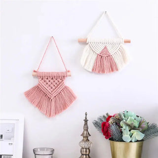 BohemianCottonClub Déco murale macramé  Wall-Hanging-C-05