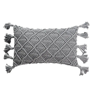 BohemianCottonClub Housse de coussin bohème macramé  