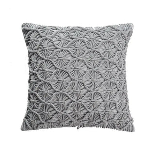 BohemianCottonClub Housse de coussin bohème macramé  D