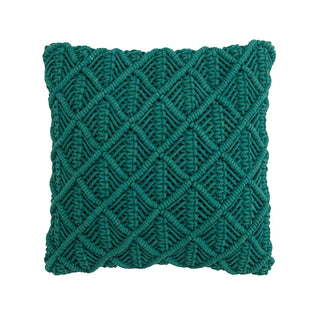 BohemianCottonClub Housse de coussin macramé  