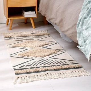 BohemianCottonClub Tapis en macrame  4-60-x-130cm