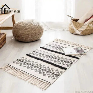 BohemianCottonClub Tapis macramé coton  