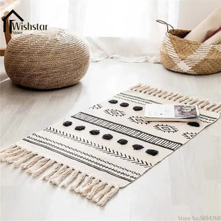 BohemianCottonClub Tapis macramé coton  