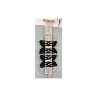 Macramé mural triple rond